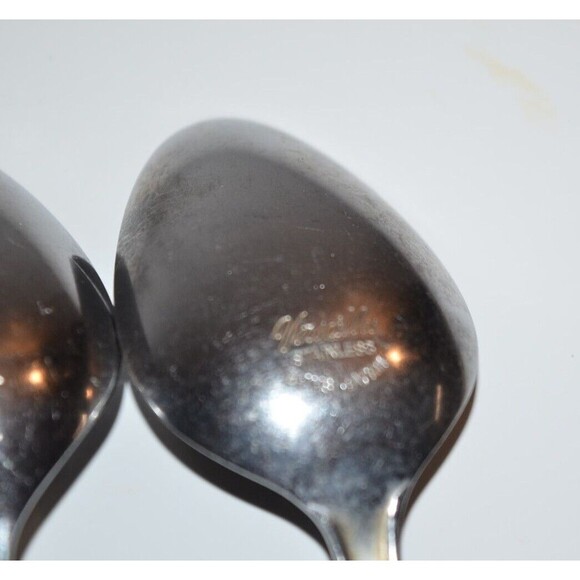 Versailles by MSI Japan Stainless SOUP SPOONS 7.25" Vtg Flatware Set of 4 - Picture 6 of 7